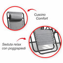Set 2 Sedie Sdraio a Gravità Zero Sedia da Giardino Relax Pieghevole Salvaspazio Verde Militare     