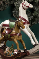 Statuina Cavallo a Dondolo 32,5 cm in Resina