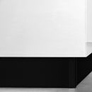 Kit Battiscopa da Cucina con Accessori H 100 mm in Tecnoplastica Emuca Nero