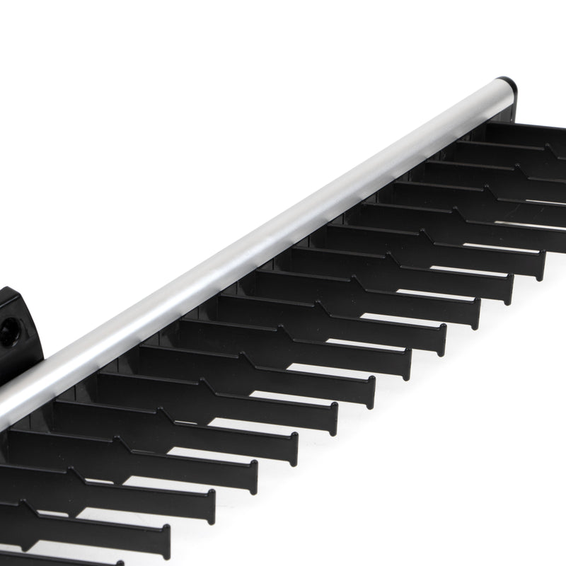 Portacravatte Laterale Estraibile per Armadio 36 Cravatte in Alluminio e Plastica Emuca Anodizzato opaco