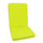 Mittelgroßes echtes Kissen 95 x 44 x 4 cm aus grünem Polyester
