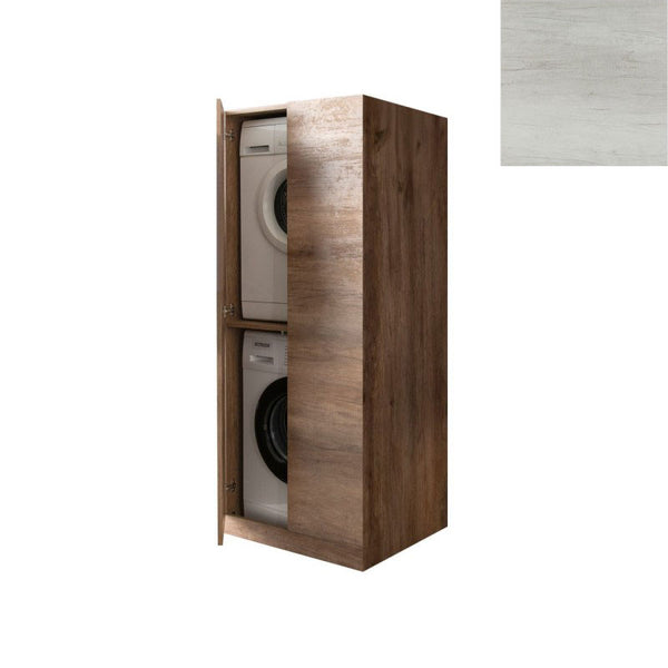 Mobile Lavanderia a Colonna per Lavatrice e Asciugatrice con Ante 70x70x174A cm in Nobilitato Unika Olmo Bianco acquista