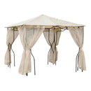 Gazebo da Giardino in Acciaio con Zanzariera 3x3m Colorado