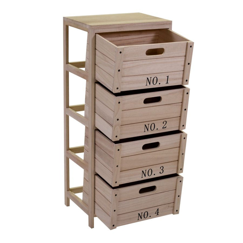 Mobile 4 Cassetti in Legno Oxford