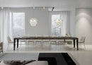  Tavolo Allungabile 140-400x90x77 cm Flame Premium Noce Telaio Antracite