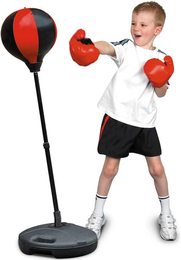 Set Boxe Giocattolo per Bambini H87-120 cm con Sacco da Pugilato da Terra e Guantoni online
