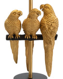 Lampada da Tavolo Pappagalli Ø 30x62,5 cm in Ferro e Poliestere