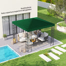 Copertura per Gazebo da Giardino 3x3 m in Tessuto Oxford 600D Verde   