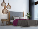 Set Lenzuola Sopra Sotto e Federe in Cotone Fucsia Varie Misure