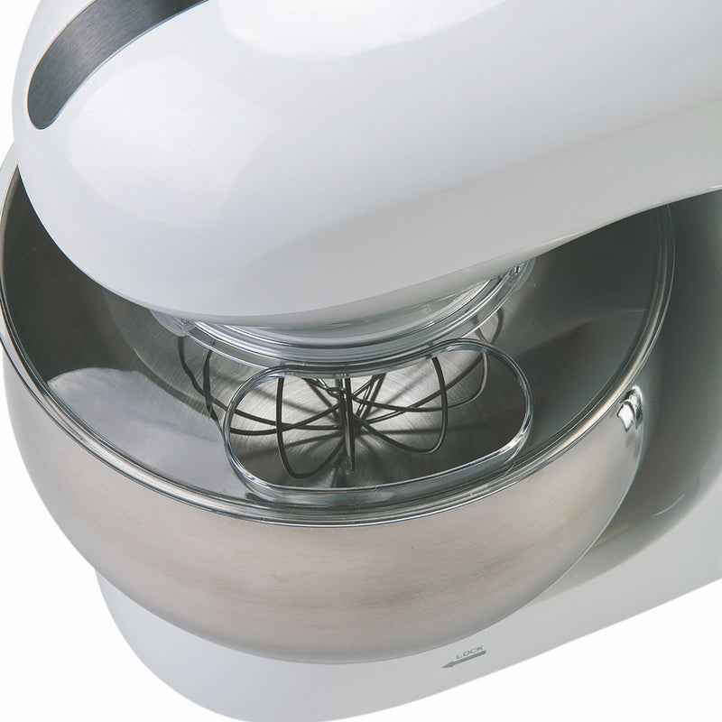 Impastatrice Planetaria 5 Litri 6 Velocità 1300W Ciotola in Acciaio Kooper Atena Bianca