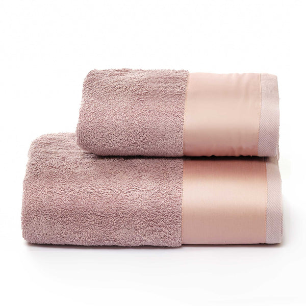 Schwammset Gesicht + Gästetücher mit Garrini Hope Pink Satin Rüschen online