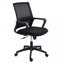 Poltrona da Ufficio Mollie 60x58x111/121 h cm in Poliuretano Nero