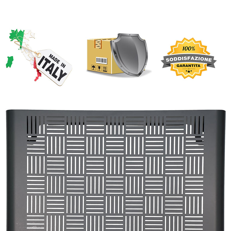 Copri Condizionatore da Esterno Small 90x46/52x70 cm in Acciaio Zincato Antracite