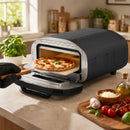 Forno per Pizza Elettrico da Interno 46x49,7x28 cm con 8 Programmi Preimpostati 430°C Timer e Pietra in Ceramica per Pizza da 30,5 cm 2200 W      