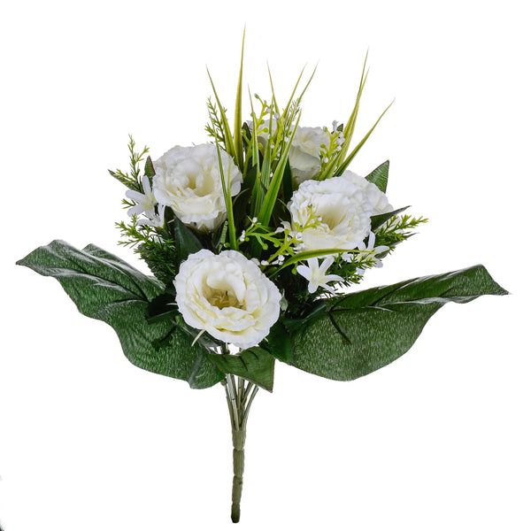 online Set 4 künstliche Blumensträuße aus Lisiantus, Höhe 32 cm, weiß