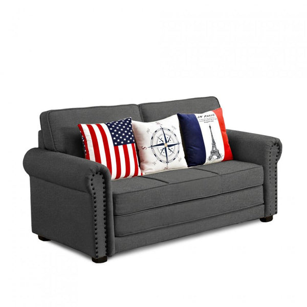 online Schlafsofa 180 x 85 x 92 cm in grauem Stoff