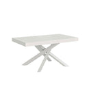 Tavolo Allungabile 200-304x90x77 cm Volantis Premium Bianco Frassino Telaio Bianco 