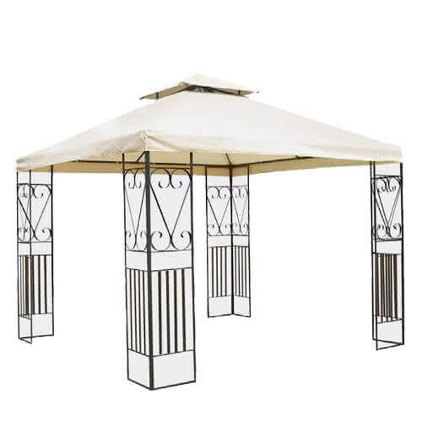 Boston Gazebo 3x3 m in anthrazitfarbenem Stahl online
