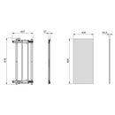 Specchio Estraibile per Armadio 90x40 cm Emuca