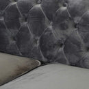 Divano 2 Posti 170x81x77 cm in Tessuto Grigio