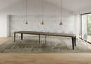  Tavolo Allungabile 180-440x90x77 cm Flame Premium Tortora Telaio Antracite