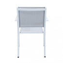 Sedia da Giardino Zante Impilabile 56x60x84 h cm in Textilene Bianco
