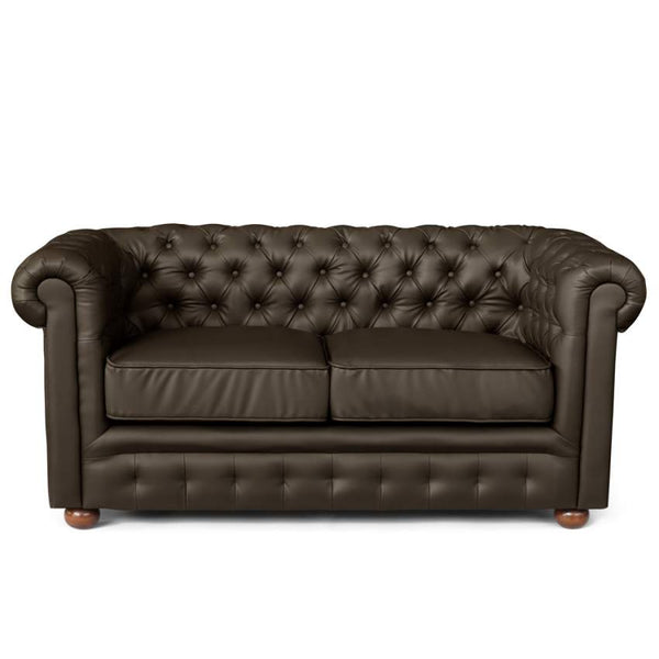 prezzo 2-Sitzer-Sofa 170 x 81 x 77 cm in braunem Kunstleder