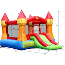 Castello Giostra Gonfiabile con Scivolo e Pompa Inclusa Happy Hop