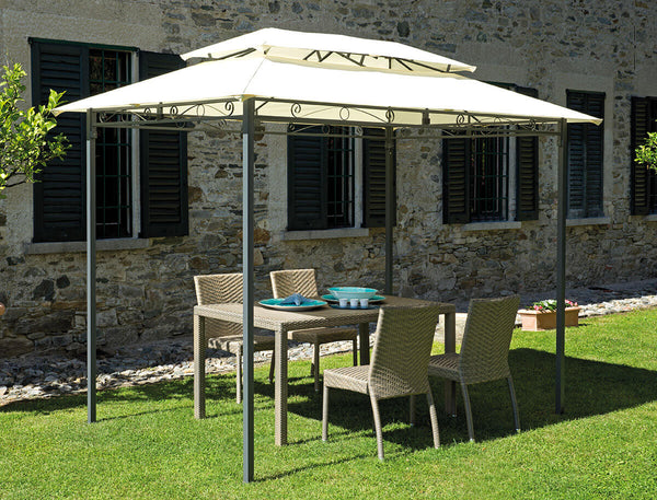 Gartenpavillon Eisen 3x2m Vorghini Ecru prezzo