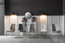 Set 4 Sedie 43x44xH92 cm in Similpelle Viva Bianco