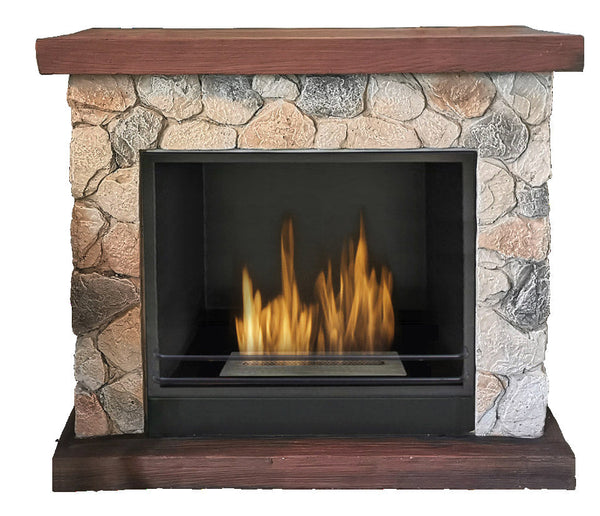 prezzo Bioethanol-Bodenkamin 90x30x80 cm Vannini Sasso