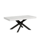 Tavolo Allungabile 200-460x90x77 cm Volantis Bianco Frassino Telaio Antracite 