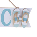 Set 3 Cartelli a Forma di Freccia con Scritta Beach Larghezza 39 cm