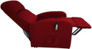 Poltrona Alzapersona Elettrica 1 Motore 65x75x101 cm in Tessuto Rossa