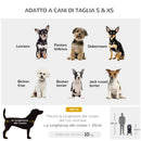 Passeggino per Cani Pieghevole Nero 77x47x101 cm 