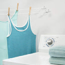 Stendibiancheria Salvaspazio Estendibile Max 15 m Bianco e Grigio