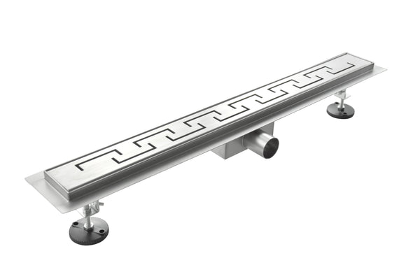 online Spiralförmige Edelstahl-Bodenablaufrinne in verschiedenen Größen