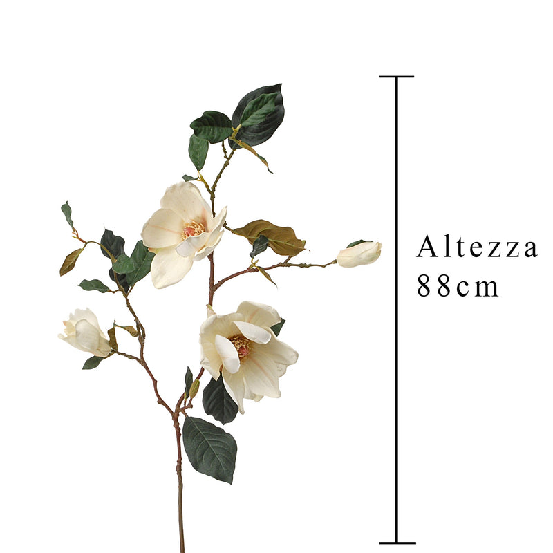 Set 2 Magnolia Giapponese Artificiale Altezza 88 cm 
