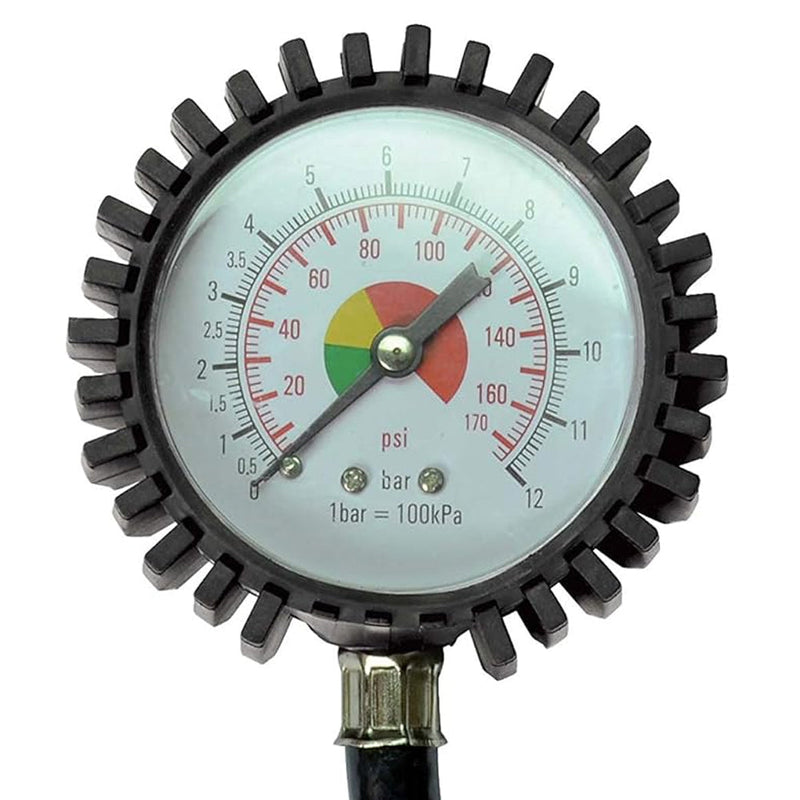 Manometro per Compressore 12 Bar Misuratore di Pressione Gomme