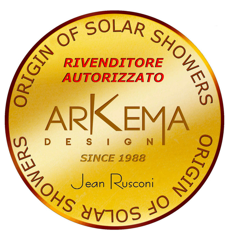 Mini Doccia Solare da Giardino Lavapiedi Miscelatore e Doccetta Mobile Arkema Happy Go Verde chiaro