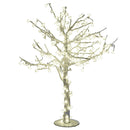 Albero di Natale Luminoso con 384 Led Bianco Caldo H150cm Ciliegio