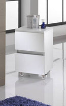 Mobile Cassettiera 2 Cassetti Soft Close in Legno in Melaminico 50x38x57cm TFT Bali Bianco