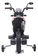 Moto Elettrica per Bambini 12V con Licenza Aprilia RX-125 Motocross Bianca