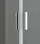Box Doccia Angolare 2 Ante Scorrevoli in Cristallo Fumè 6mm H185cm Vorich Itria Varie Misure