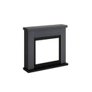 Camino Elettrico da Pavimento 99x88,3x25 cm Effetto Fiamma 1500W Sined Asciano Grigio