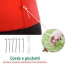 Babbo Natale Gonfiabile H245 cm con Luci a LED 