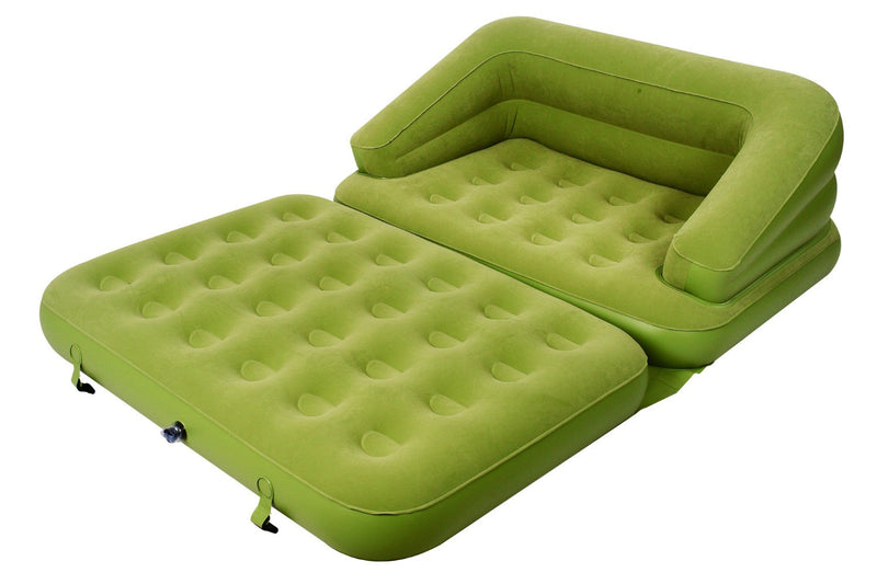 Divano Letto Materasso Gonfiabile 5 in 1 con Pompa e Borsa Jilong Sofa Bed Verde