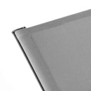 Lettino Prendisole da Giardino 194x63xH31 cm con ruote Oasi grigio