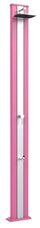 Doccia da Esterno Giardino Miscelatore e Lavapiedi Arkema Spring S Fascia Inox Fuxia