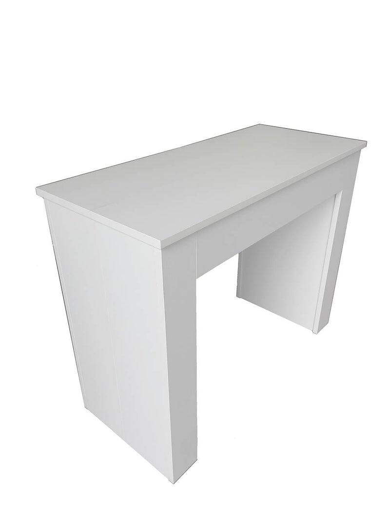 Consolle Tavolo Allungabile in Legno e Melamina 42/302x95x76cm TFT  Sky Bianco Cenere